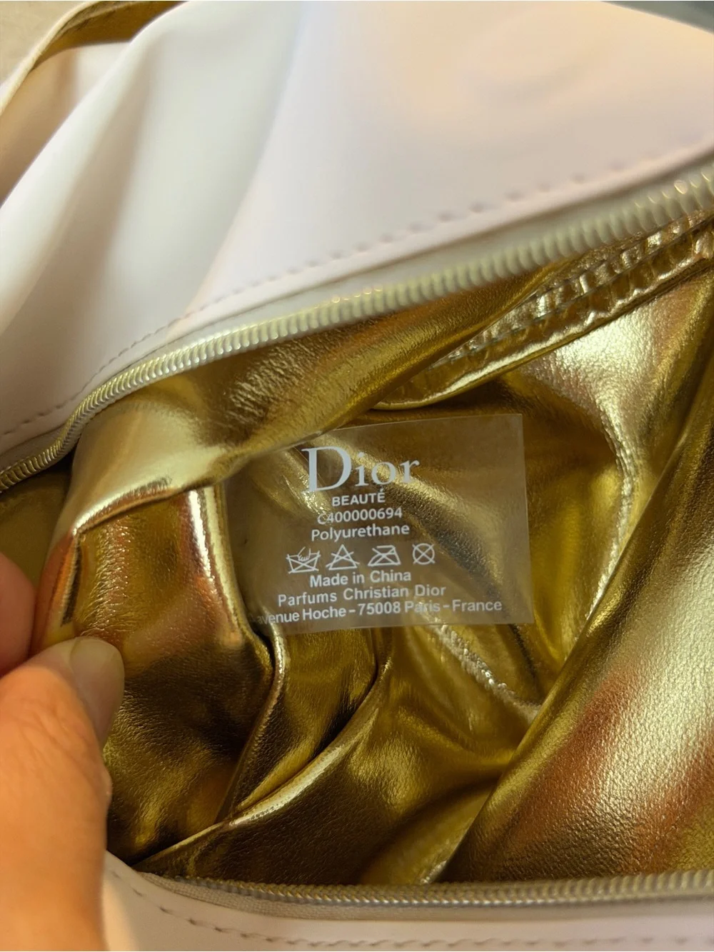 Christian Dior Clutch Bag Pouch for Women Pink Beige VIP Gift 24 × 16 cm No Box